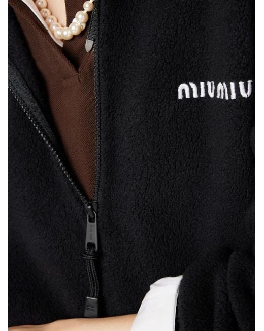 Miu Miu Black Fleece Sweatshirt