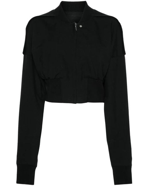Rick Owens Black Flight Bomber Jacket