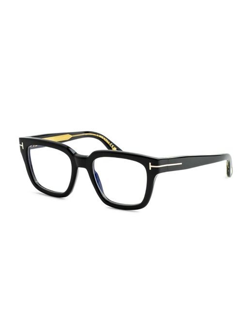 Tom Ford Black Square-Frame Glasses for men