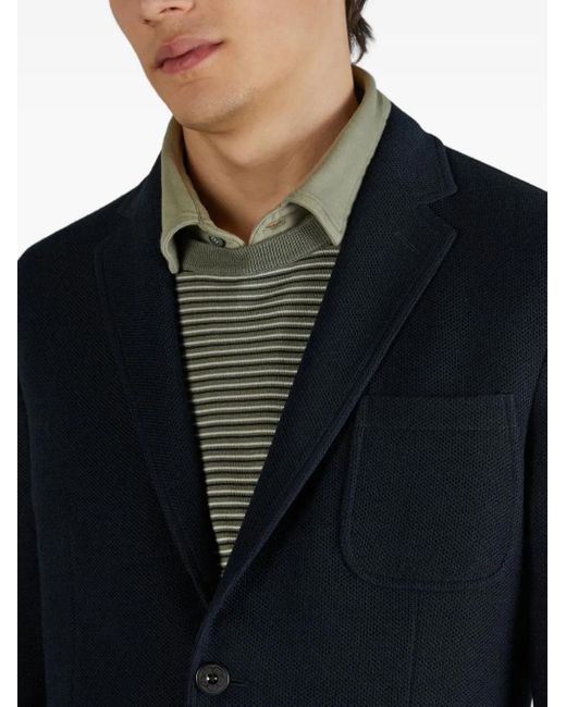 Montedoro Blue Two-Button Blazer for men