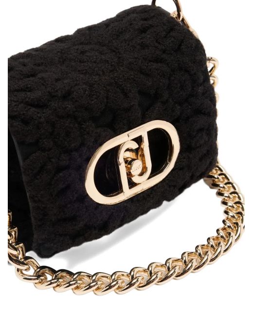 Liu Jo Black Kleine Lapuffy Umhängetasche Mit Stickerei