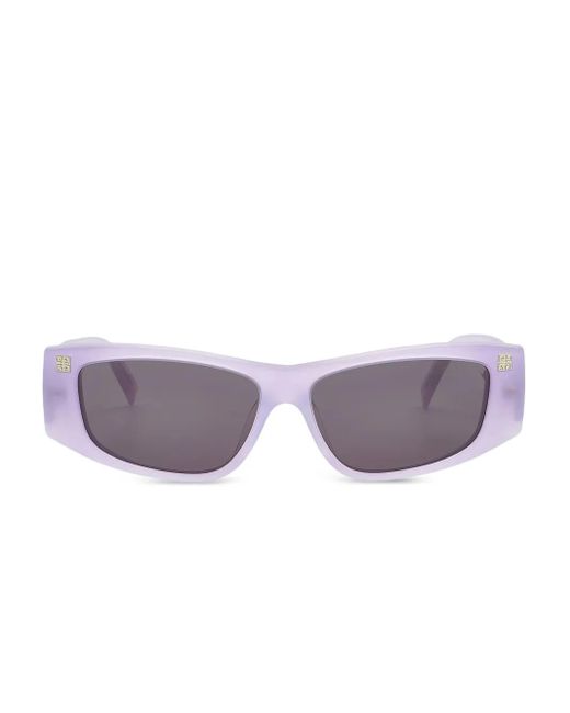 Givenchy Purple Rectangle Full-Rim Sunglasses