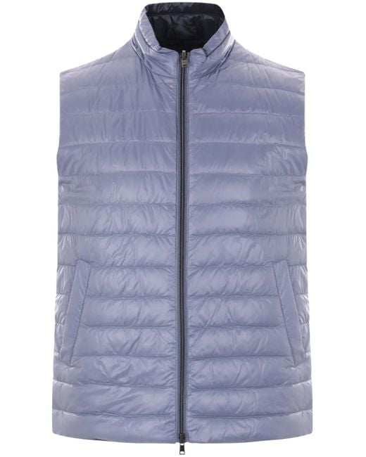 Herno Omkeerbare Bodywarmer in het Blue voor heren