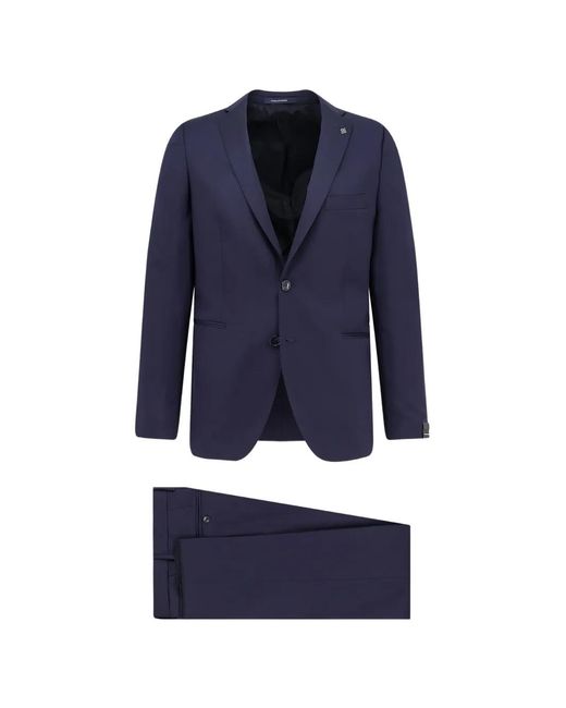 Tagliatore Blue Single-Breasted Suit for men