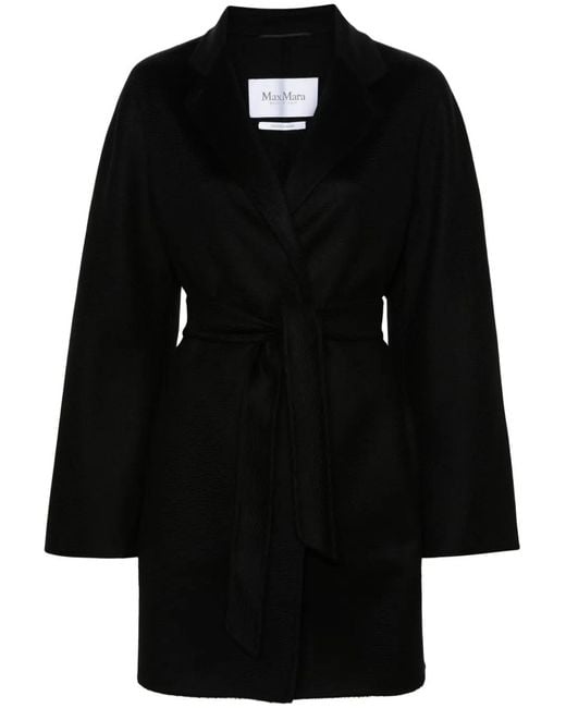 Max Mara Kasjmier Jas in het Black