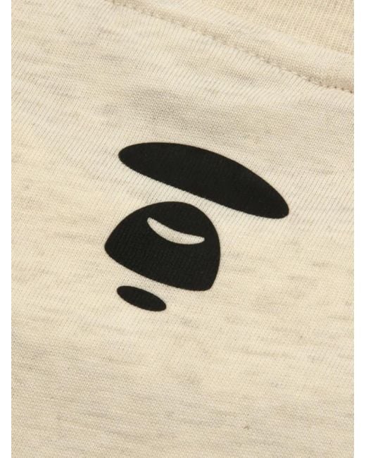 Aape By A Bathing Ape Natural Crew-Neck Long-Sleeve T-Shirt for men