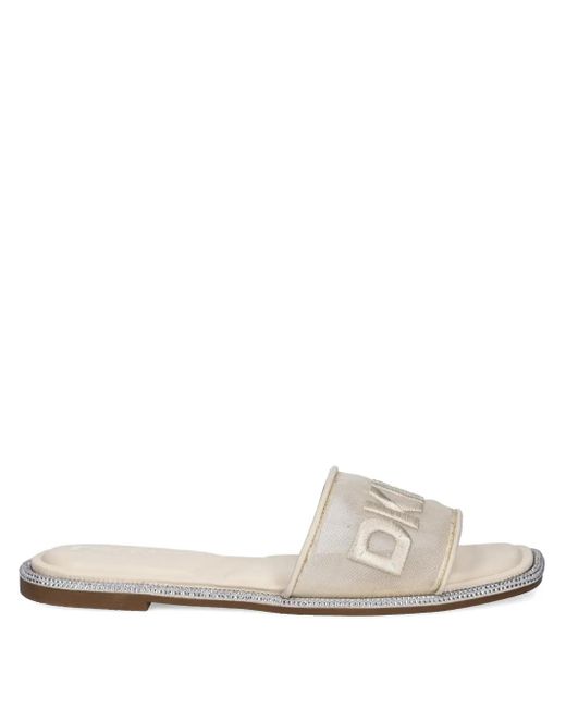 DKNY ロゴ サンダル White