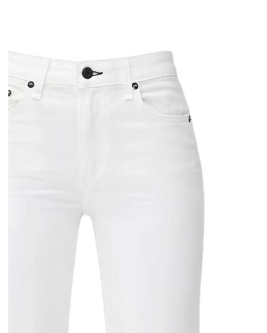 ASKK NY White Straight-Leg Jeans