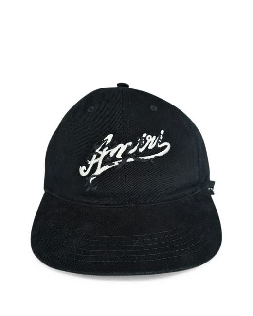 Amiri Black Casquette Baroque À Logo Imprimé