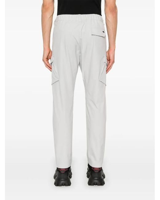 Herno White Technical Cargo Pants for men