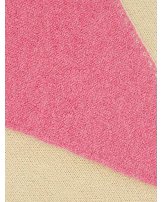 B.B. Wallace Pink Logo Patch Scarf