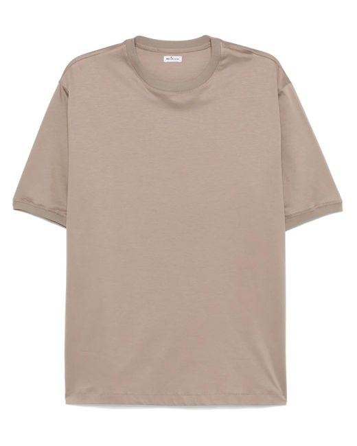 メンズ Kiton コットン Tシャツ Natural