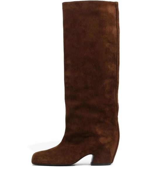 Bimba Y Lola Brown 55Mm Leather Boots