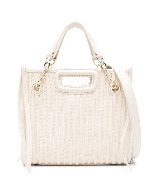 Maje Natural Mini Handtasche Mit Steppung