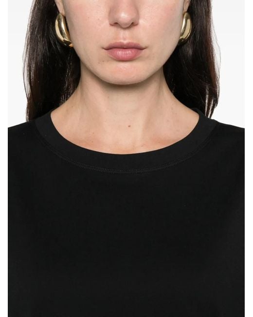 Brunello Cucinelli Black Cotton T-Shirt