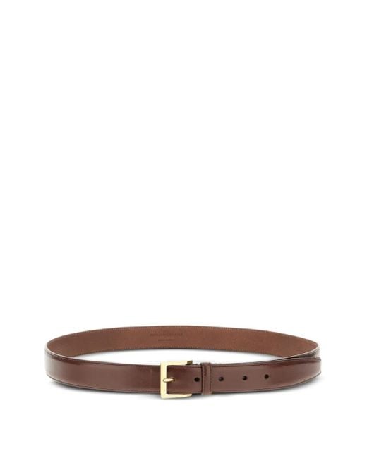 Saint Laurent Brown Schnallengürtel aus Leder