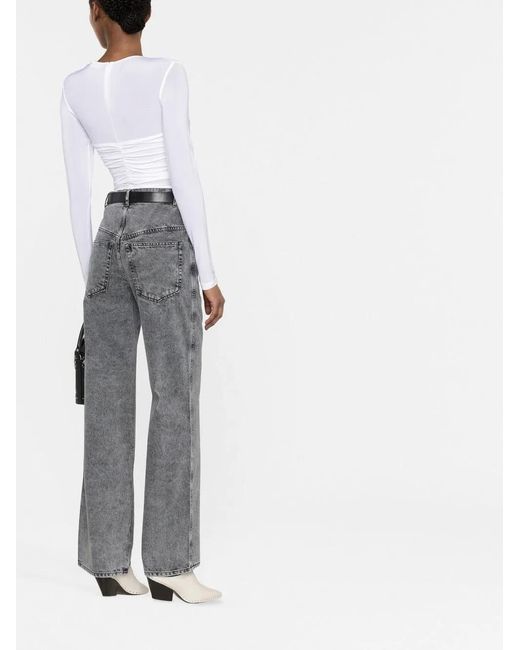 Isabel Marant White Top In Jersey Stretch