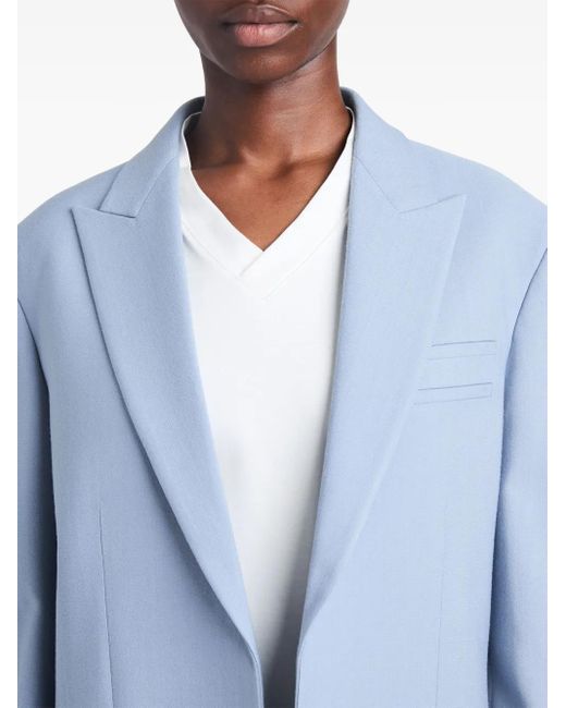 Proenza Schouler Blue Devon Peak-Lapel Blazer