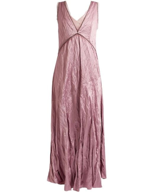 Erdem Purple Ärmelloses Maxikleid