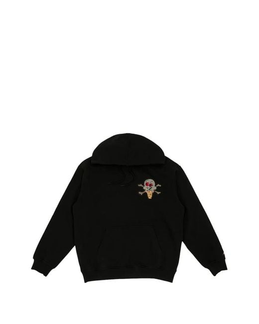 ICECREAM Black Kobe Embossed Hoodie for men