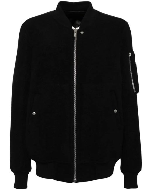Rick Owens Black Classic Flight Jacket for men