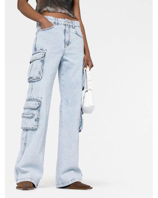 M I S B H V Blue Skater Low Rise Jeans