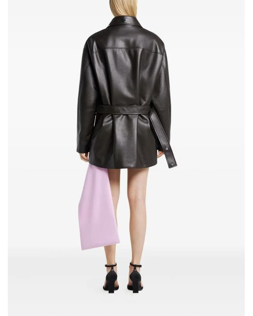 Courreges Leren Jack in het Black