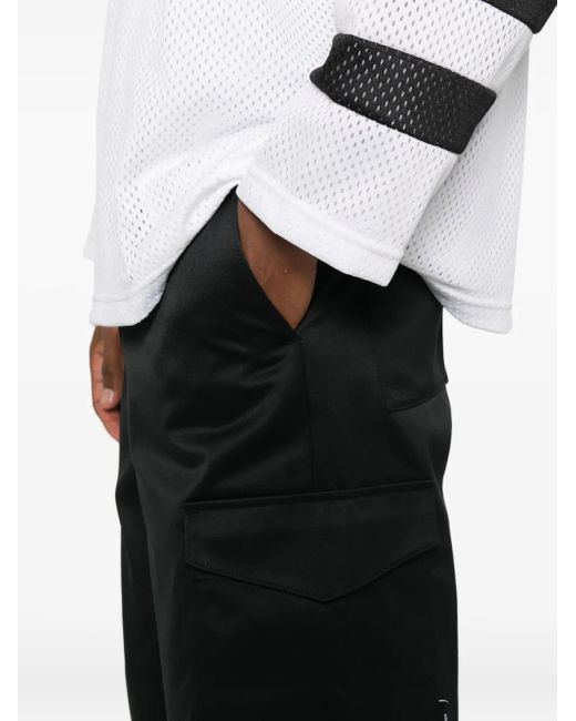 (w)taps Black Flap-Pocket Trousers for men