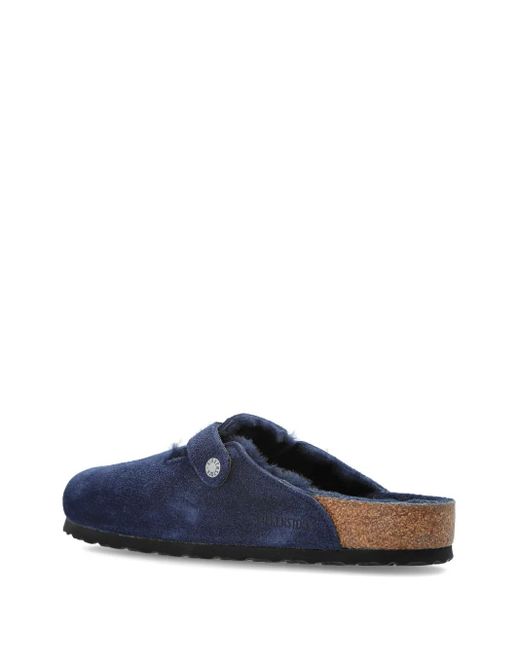 メンズ Birkenstock スエード バックル サンダル Blue