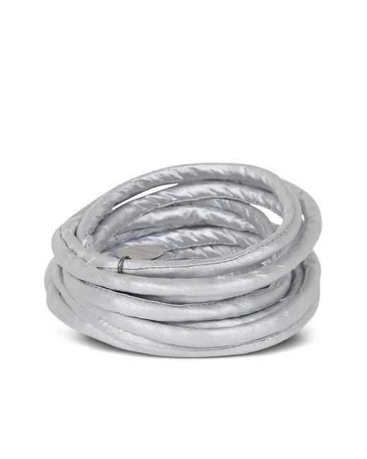 Maria Calderara Gray Tubular Bracelet