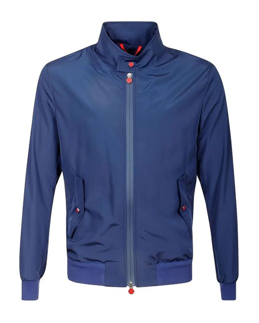メンズ Kiton ボンバージャケット Blue