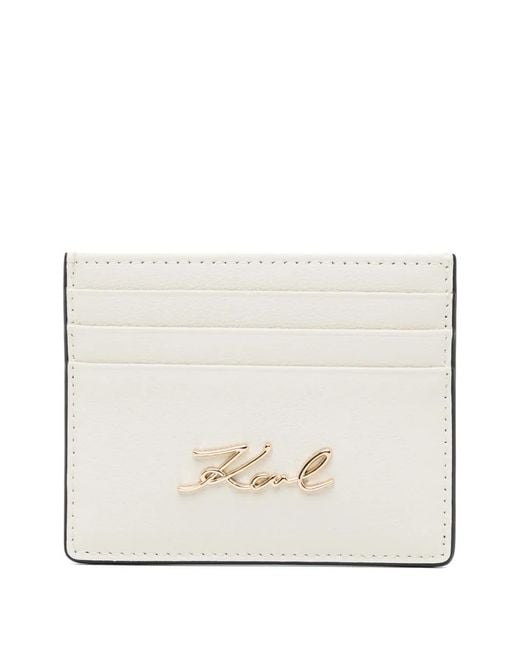 Karl Lagerfeld Natural Porte-Cartes K/Signature