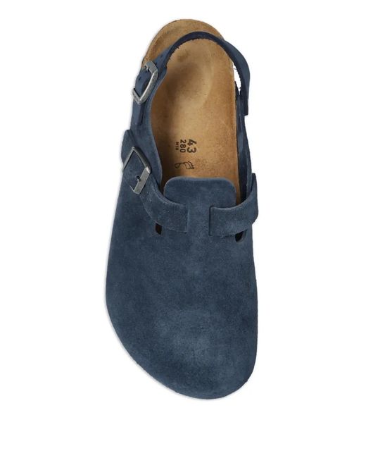 Birkenstock Blue Tokio Buckle Strap Clogs for men