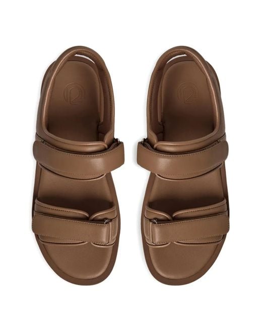12 STOREEZ Brown Leather Sandals