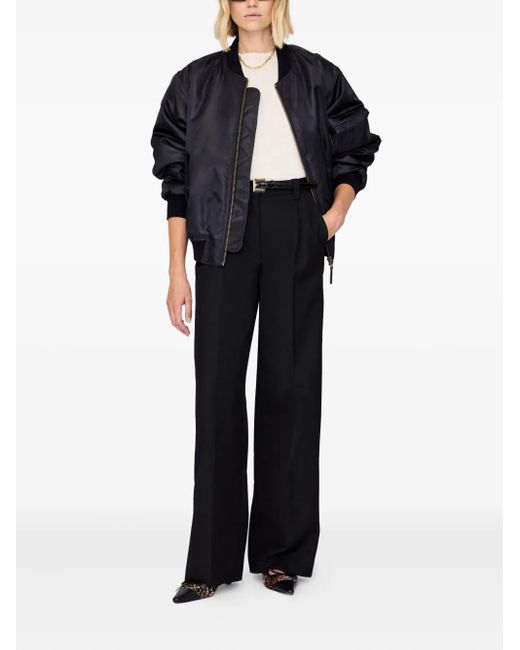 Anine Bing Black Pleated Trousers