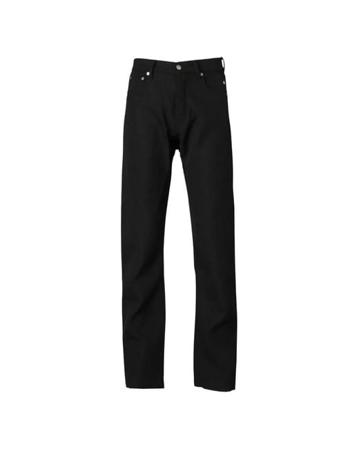 Rick Owens Black Straight-Leg Wool Trousers for men