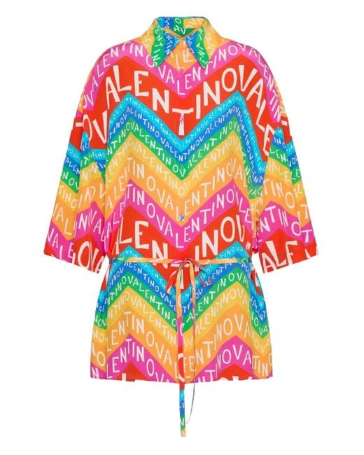 Valentino Garavani Escape Mini Dress in White | Lyst