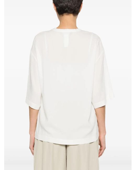 Fabiana Filippi White Crew-neck T-shirt