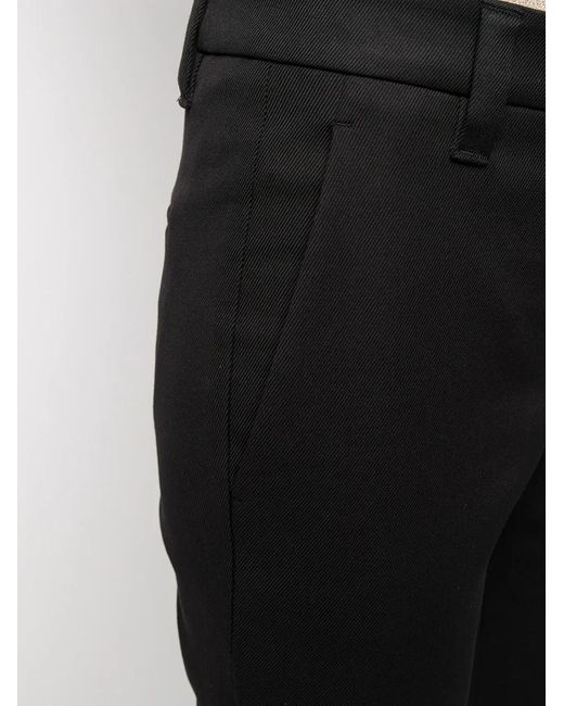 Brunello Cucinelli Black Tailored Cropped Trousers