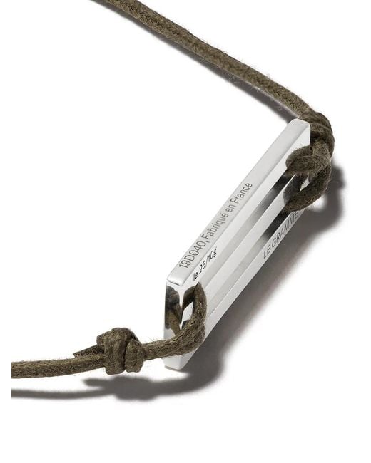 Le Gramme Metallic Cord Bracelet 25/10G