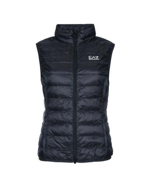 EA7 Blue E. A.7 Polyamide Padded Vest For