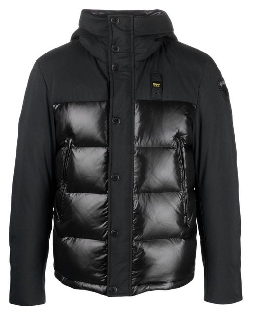 Blauer Padded Feather Down Jacket in Black for Men Lyst