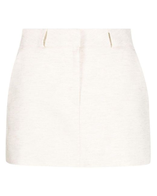 Frankie Shop White Isle A-line Miniskirt