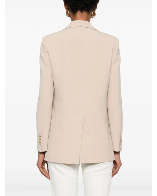 Blanca Vita Natural Double-Breasted Blazer