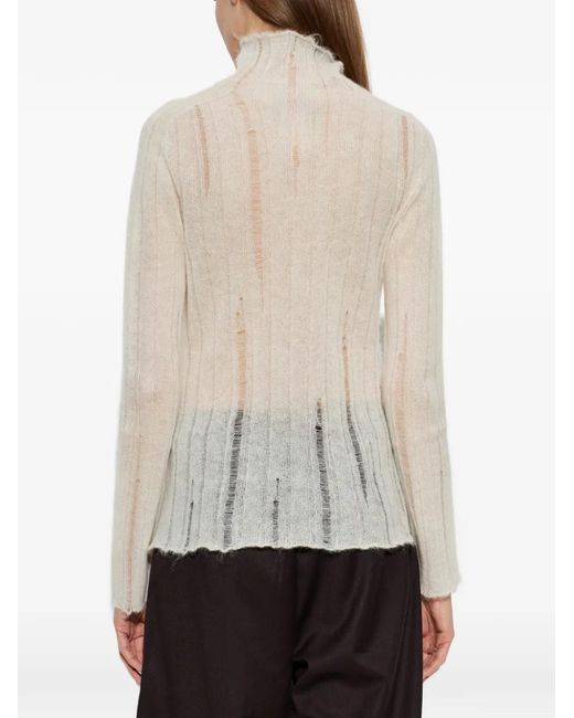 Fabiana Filippi White Fitted Turtleneck