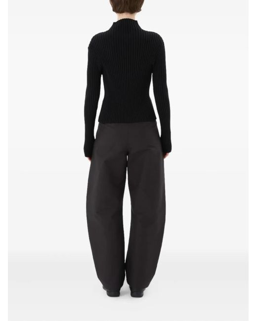 Amomento ハイネック カーディガン ブラック | Lyst