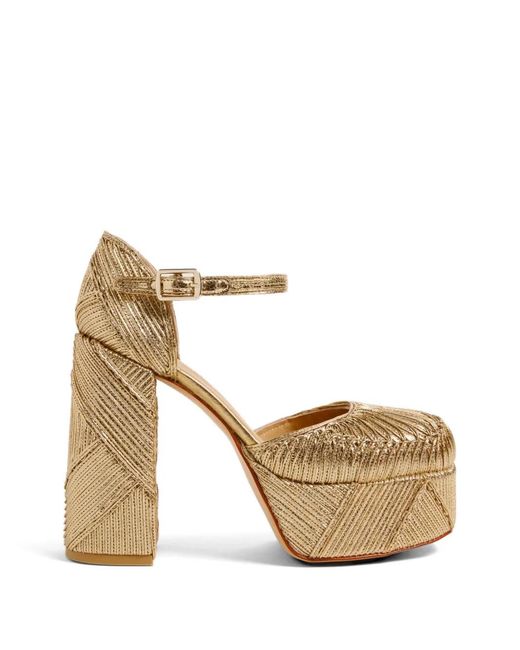 Castaner Fania Metallic-Effect Sandals