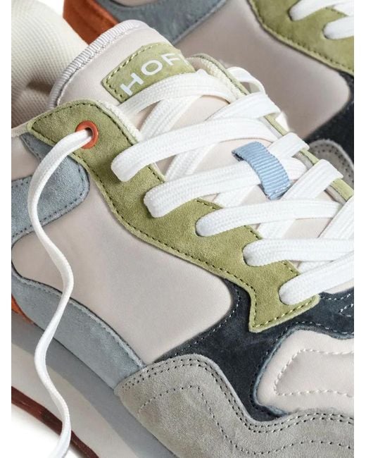 HOFF White Kingston Colourblock Lace-Up Sneakers for men