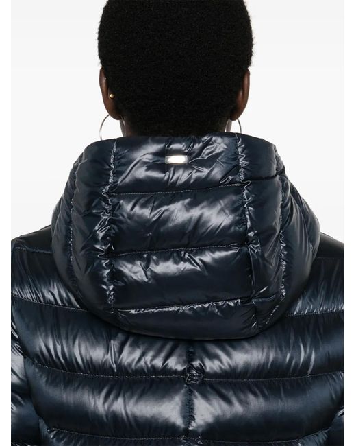 Herno Black Hooded Puffer Coat