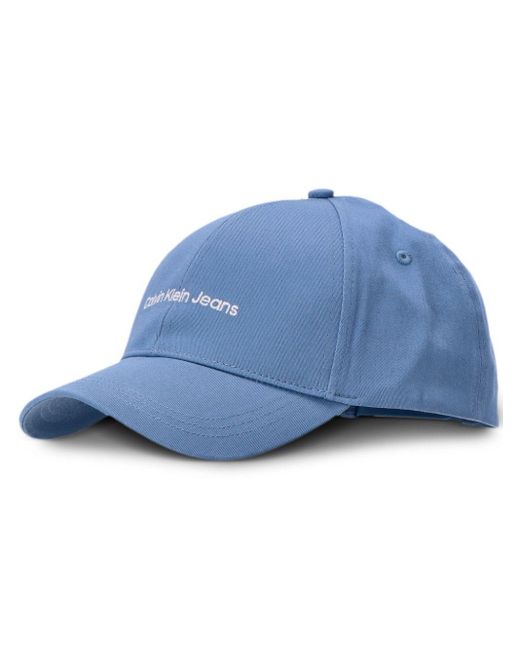 Cappello da baseball con ricamo di Calvin Klein in Blue da Uomo